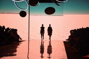 Models walk the ramp showcasing the creations of students of Inter National Institute of Fashion Design West Delhi (INIFD) on Day 2 of the Lakme Fashion Week Summer/Resort 2020, in Mumbai on Feb 12, 2020. (Photo: IANS)