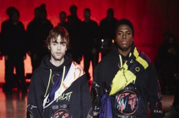 Lennon Gallagher at SS'20 Tommy Hilfiger showcase.