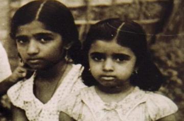 Bollywood icon Amitabh Bachchan has tweeted a photo of the legendary Mangeshkar sisters from their childhood days. In a black and white photo, Lata Mangeshkar and Asha Bhosle can be seen posing in frock and skirt-blouse.