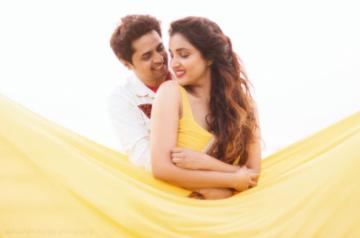 Actors Rupali Bhosle and Ankit Magare.