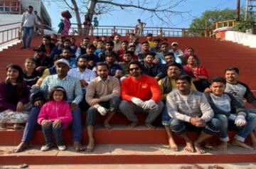 Harshvardhan Rane helps clean river Ganga in Uttarakhand.