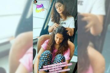 Janata Curfew amid COVID-19 outbreak on Sunday gave actress Kriti Sanon a lot of time to spend with family. She made the best use of her time at home, and she particularly seemed to enjoy giving some good old 'champi' (head massage) to her sister, singer-actress Nupur Sanon.