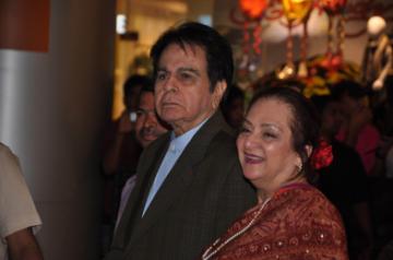 Veteran actor Dilip Kumar along with his wife Saira Banu. (File Photo: IANS)