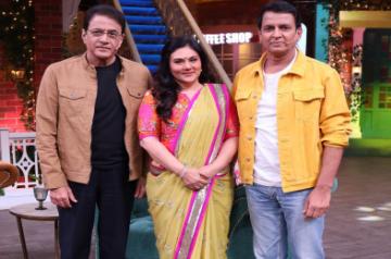 The cast of "Ramayan" on the sets of the "Kapil Sharma Show".