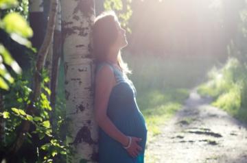 Pregnant woman.