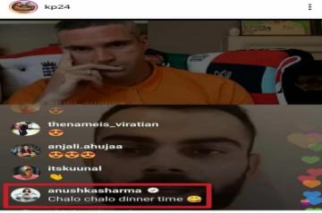'chalo dinner time': Anushka tells Virat during live video chat.