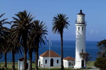 Point Vicente Light located in San Pedro Harbor California