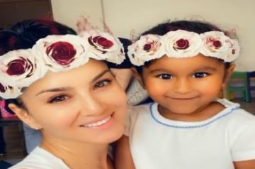 Lucky mommy' Sunny Leone calls her daughter 'so so pretty'.