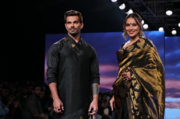 Actors Bipasha Basu and Karan Singh Grover. (Photo: IANS)