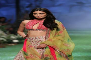 Mumbai: Actress Ileana D'Cruz walks the ramp on Day 6 of the Lakme Fashion Week Summer/Resort 2020, in Mumbai on Feb 16, 2020. (Photo: IANS)