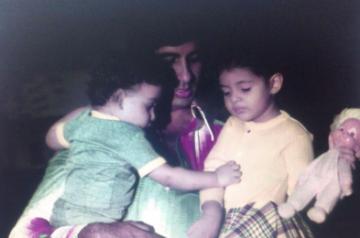 Abhishek recalls being thrown off the set of Big B's 'Pukar' as a kid.