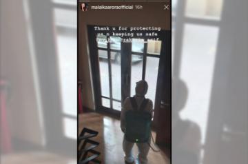 Malaika shares glimpse of her building being sanitised.