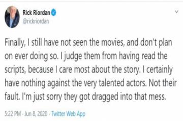 'Percy Jackson' author slams film versions.