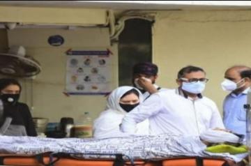 Mumbai, July 9 (IANS) Late comedian was laid to rest at Mumbai's Mazgaon cemetery on Thursday.