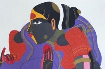 Thota Vaikuntam, Acrylic on paper, 30 x 20 inches, 76.2 x 50.8cms, 2020