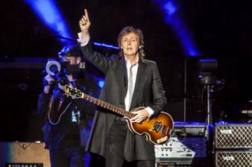 Sao Paulo: British singer Paul McCartney performs during a concert in the Allianz Parque Stadium in Sao Paulo, Brazil, on Nov. 26, 2014. (Xinhua/Jose Patricio/AGENCIA ESTADO/IANS)