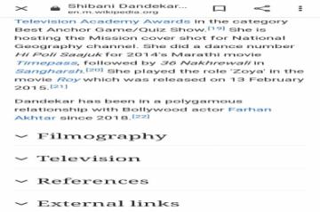 Shibani Dandekar's Wiki page vandalised after her criticism of Ankita.