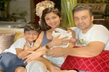 Raj Kundra and family