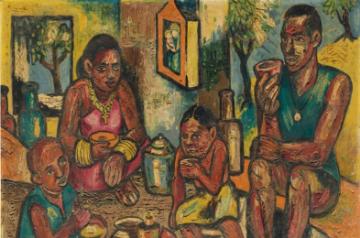 FRANCIS NEWTON SOUZA FAMILY. (Source: Christie's)