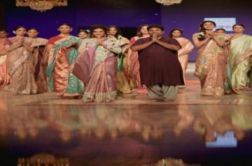 The actress turns muse and showstopper for Gaurang Shah