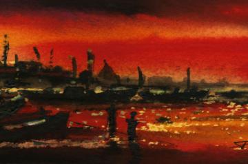 Paresh Maity  Watercolour On Paper ,1999