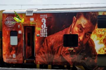 Seven train engines painted with Kamal Haasan-starrer 'Vikram's creatives!.