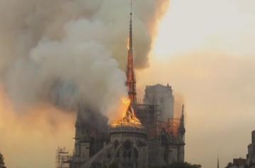 Notre-Dame On Fire.