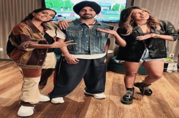 Lilly, Diljit and Priyanka.(Photo:Instagram)