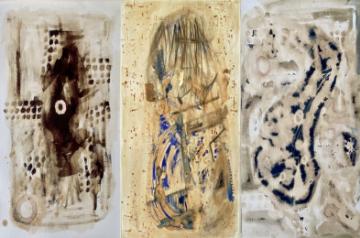 Every mark, burn, or layer I add to my canvas speaks of the transformation that occurs within nature in relation to humanity.