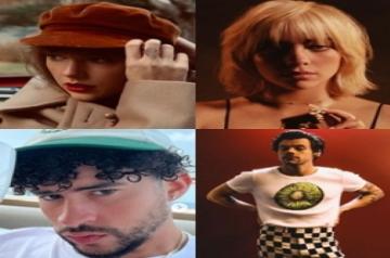 Taylor Swift, Harry Styles, Billie Eilish.