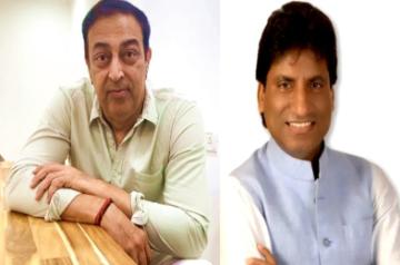 Vindu Dara Singh with Raju Shrivastav.