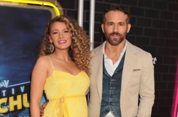 New York: Actor Ryan Reynolds with his wife and actress Blake Lively at the premiere of his film "PokÃÂ©mon: Detective Pikachu" in New York, US on May 2, 2019. (Photo: IANS)