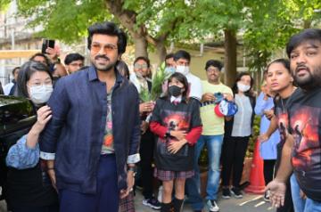 RRR' star Ram Charan hits it off with school kids in Japan
