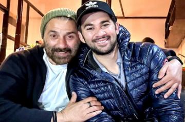 Sunny Deol, Karan Deol.