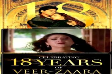 As SRK, Preity-starrer 'Veer Zaara' clocks 18 years, actress says: 'Here's to believing in old fashioned love'.