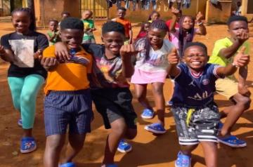 Ugandan kids dance o.n Vicky and Kiara song. (Photo Source:Instagram)