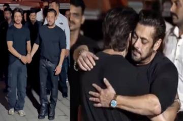 SRK hugs Salman on his birthday leaving fans overwhelmed.