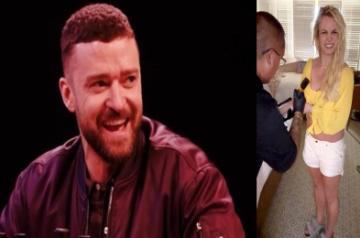 Britney Spears clears air on new tattoo rumoured to be on ex Justin Timberlake.