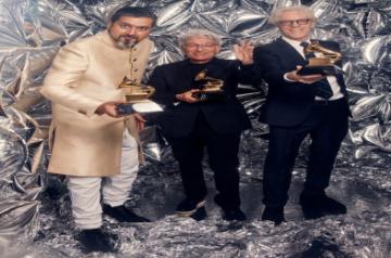 Ricky Kej wins 3rd Grammy for colab album with Police drummer Stewart Copeland.(Photo :Ricky Kej/Twitter)