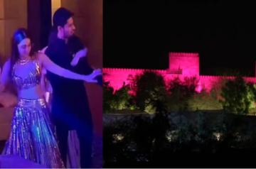 Sid-Kiara dance to 'Raatan Lambiyan' amid alcohol jetsprays, exotic flowers