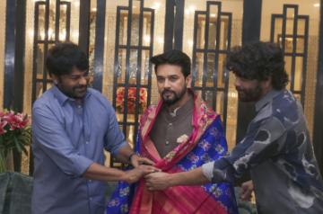 Anurag Thakur meets Chiranjeevi, Nagarjuna.