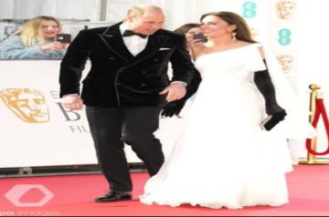 William and Kate top up procession of celebs at 76th BAFTA Film Awards