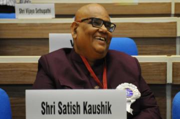 New Delhi: Actor and Director Satish Kaushik during the 67th National Film Awards Presentation ceremony at Vigyan Bhawan in New Delhi on Monday October 25,2021.(Photo: Qamar Sibtain/IANS)