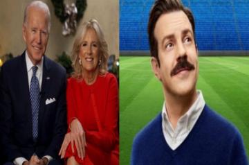 Ted Lasso -Joe Biden and First Lady Jill Biden.(photo:Twitter)