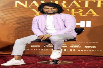 New Delhi: Actor Nani poses for a photograph during a promotion of his upcoming film 'Dasara', in New Delhi on Monday, March 27, 2023. (Photo: Anupam Gautam/IANS)