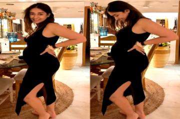 Ileana D'Cruz shares first pics of baby bump; spends time in Goa home with mum.(photo:instagram)