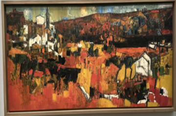 SH Raza,1957 part of the centre du Pompidou raza retrospective