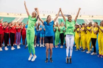 Chile, Croatia, Peru (2nd, 1st & 3rd position) at Miss World Sports Challenge